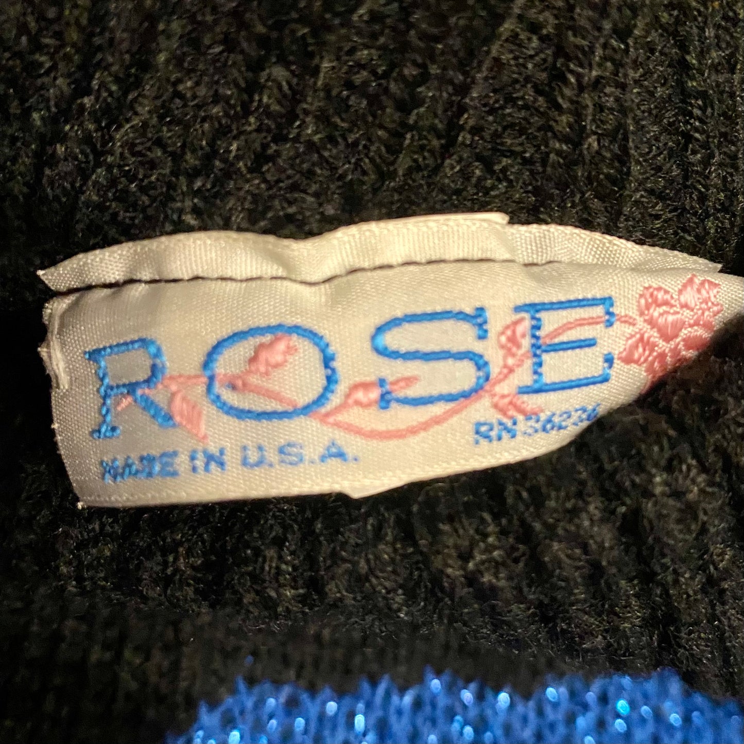 1980s Rose. Made In The USA Sweater