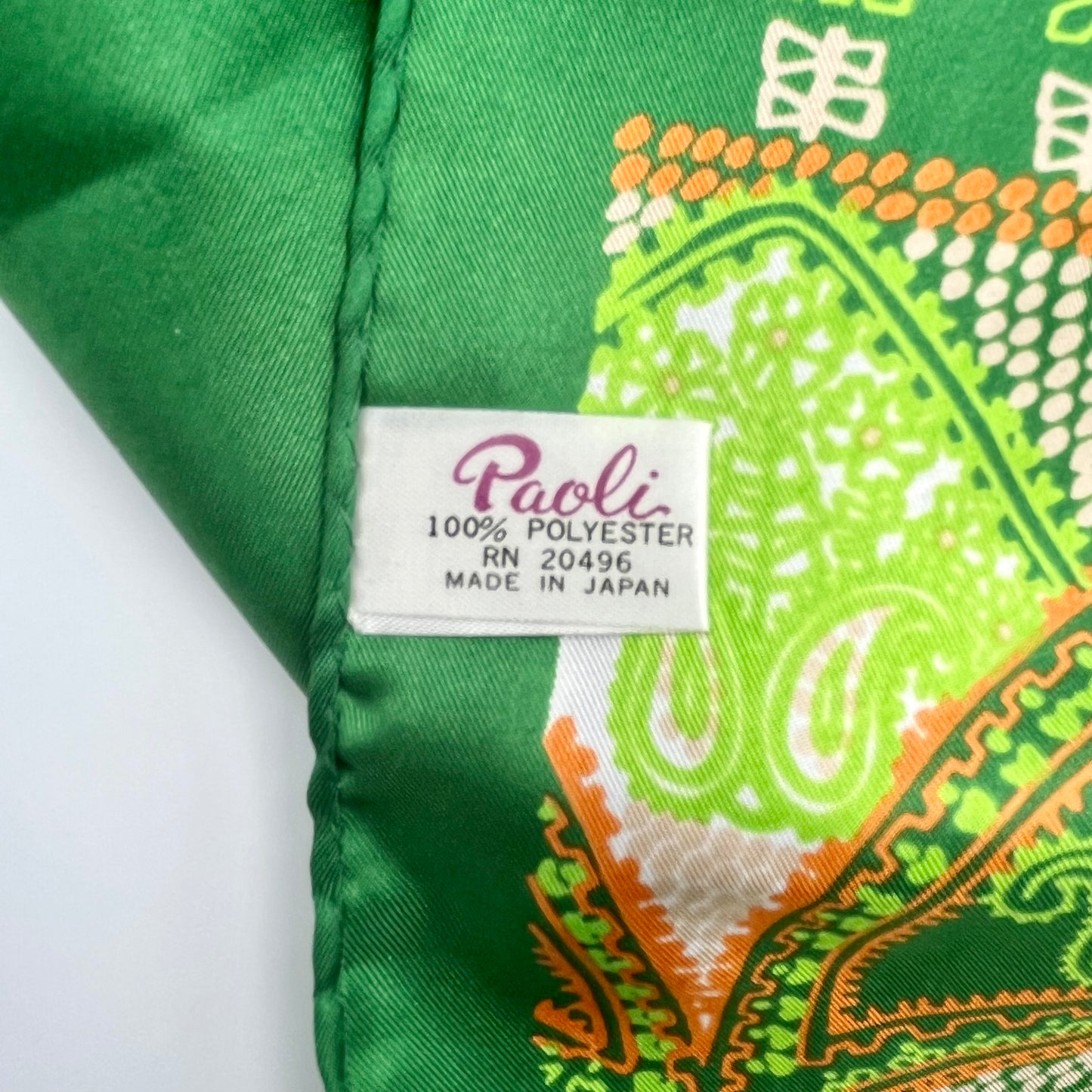 1960s Paoli Scarf, Made in Japan