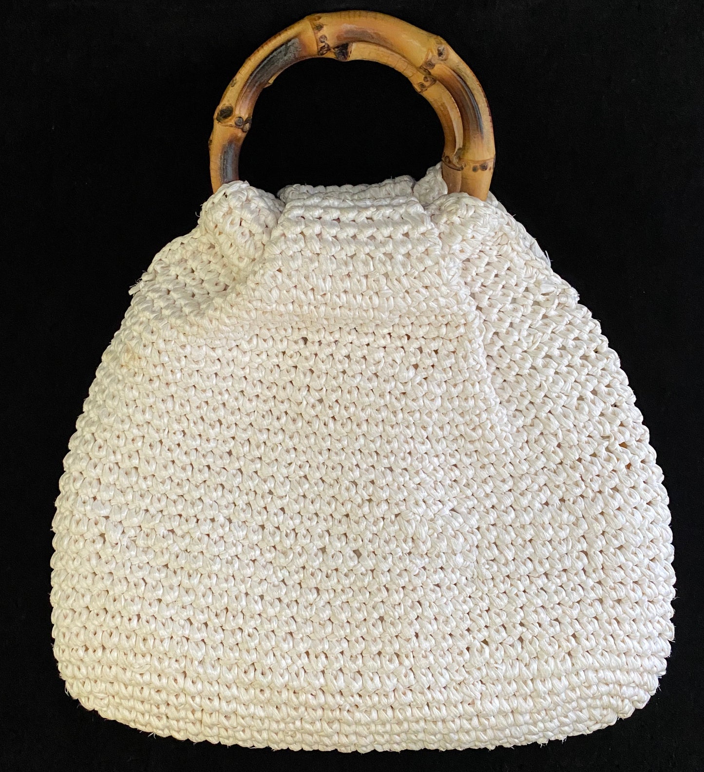 1960s Made In Japan Raffia & Bead Bag - Retro Kandy Vintage