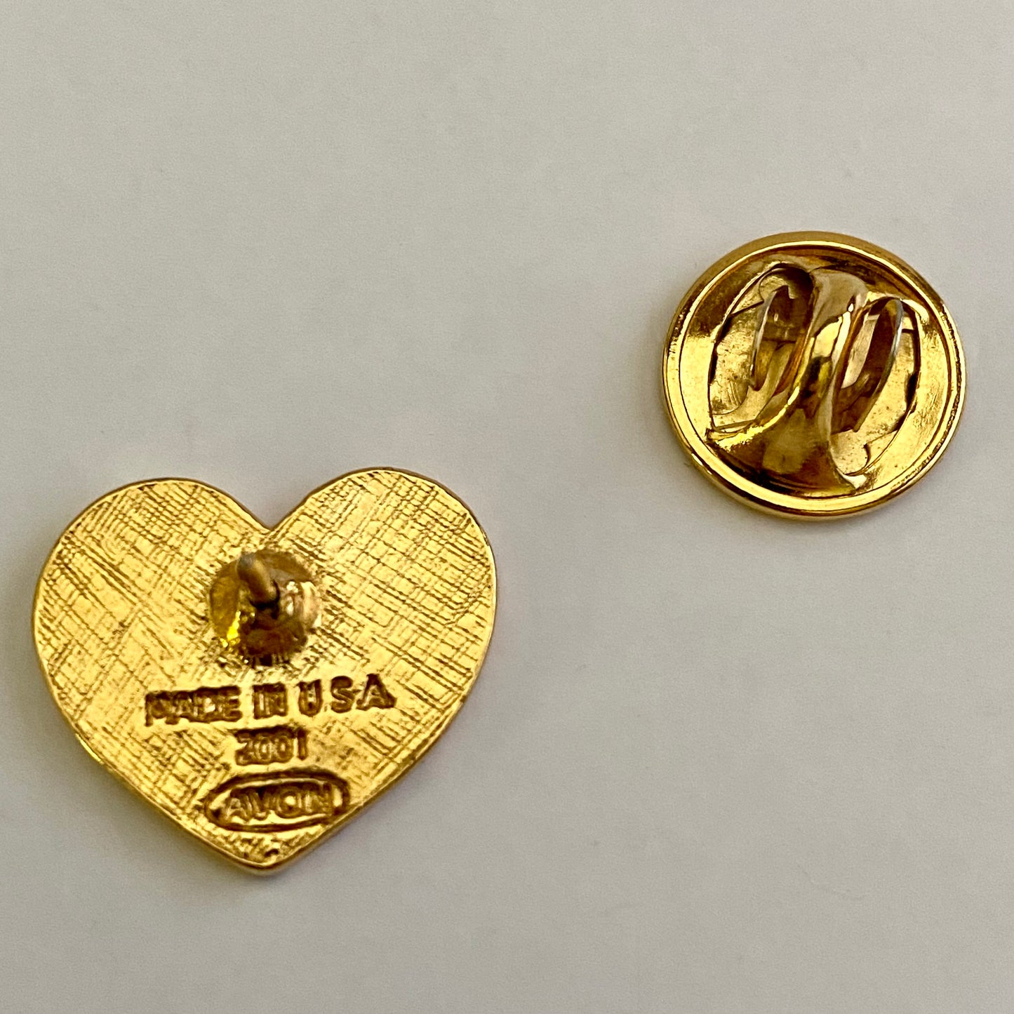 1990s Avon Hearts of America Tac PIn