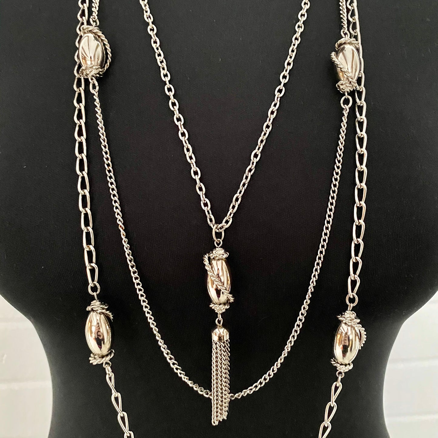 1960s Celebrity N.Y. Tassel Pendant Necklace