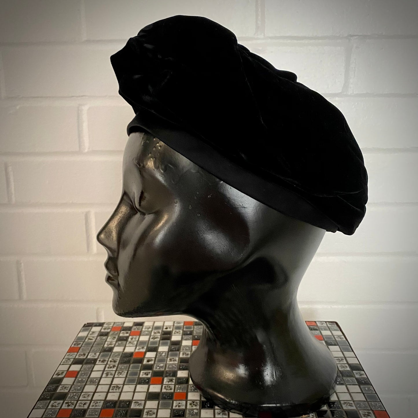 Late 40s/ Early 50s Velvet Tam Hat