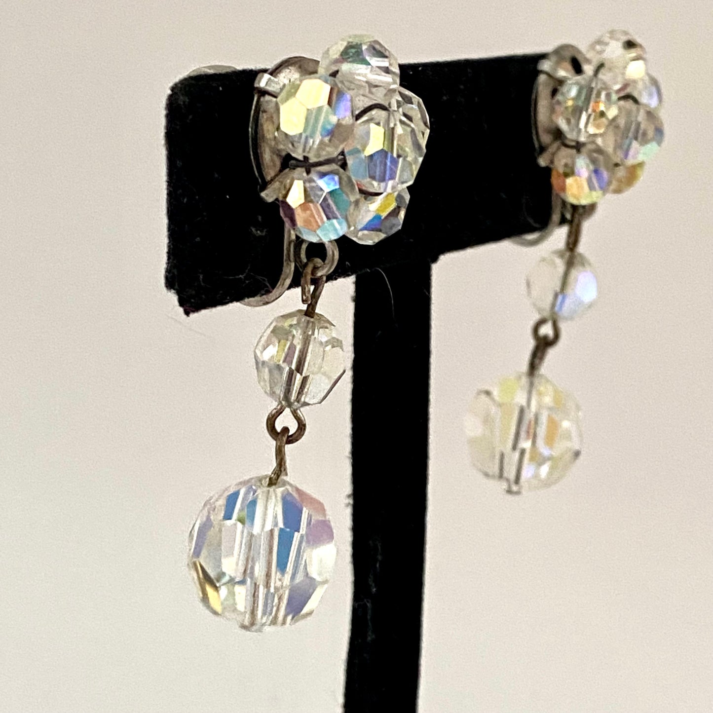 Late 50s/ Early 60s Crystal Drop Earrings