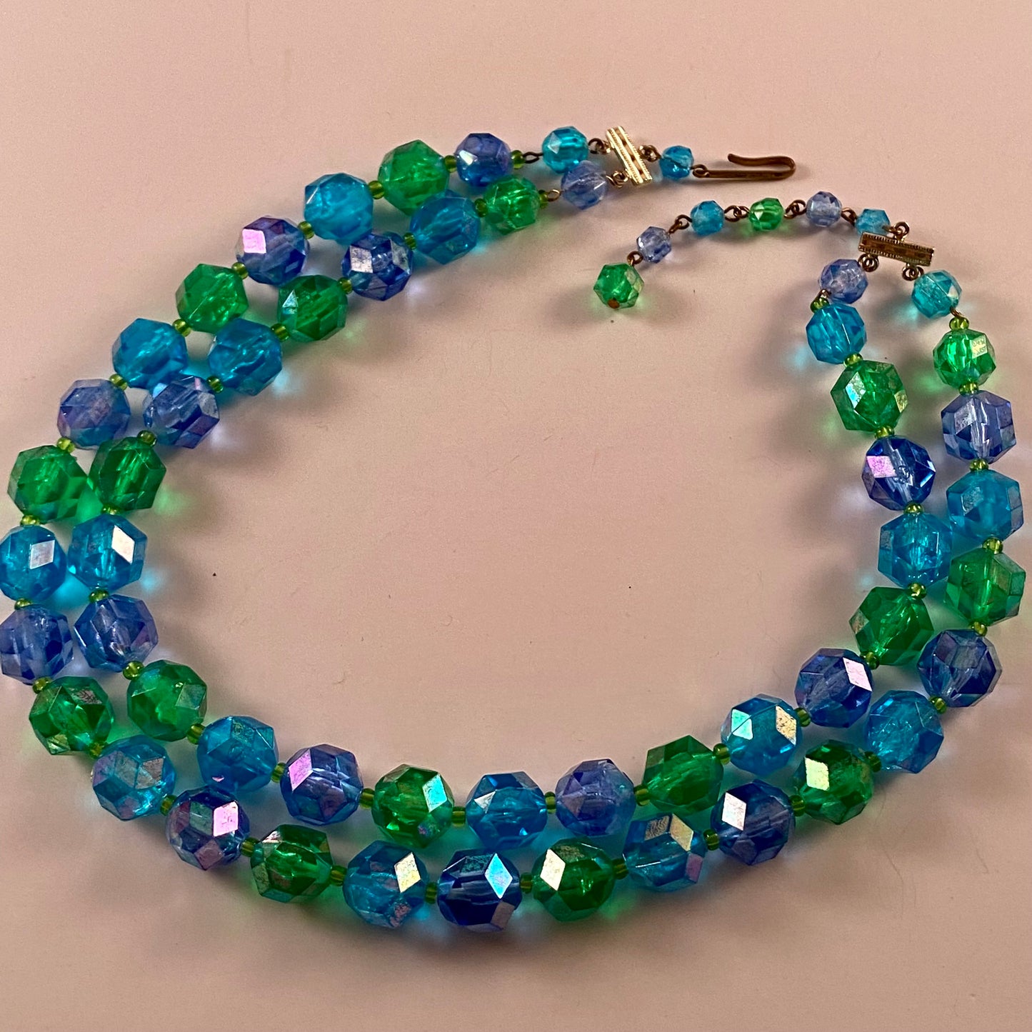 1960s Western Germany Double Strand Bead Necklace