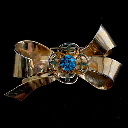 Late 50s/ Early 60s Coro Bow Brooch - Retro Kandy Vintage