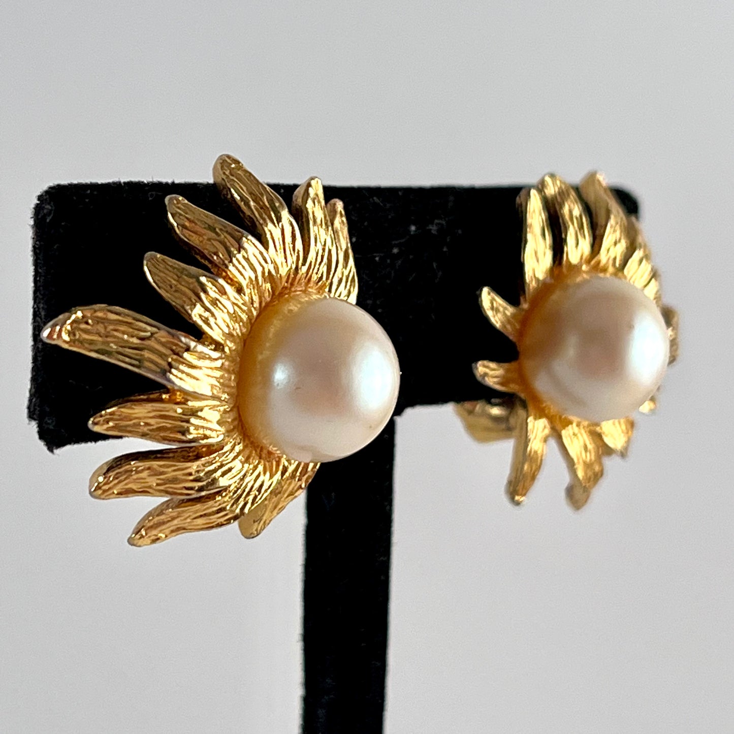1960s Celebrity NY Pearl Earrings