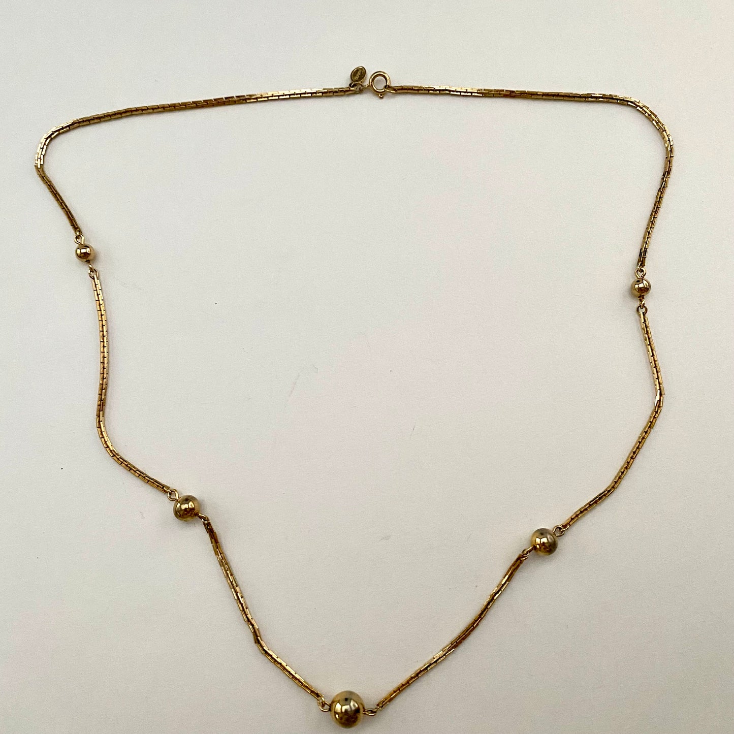 1978 Avon Beaded Chain Necklace