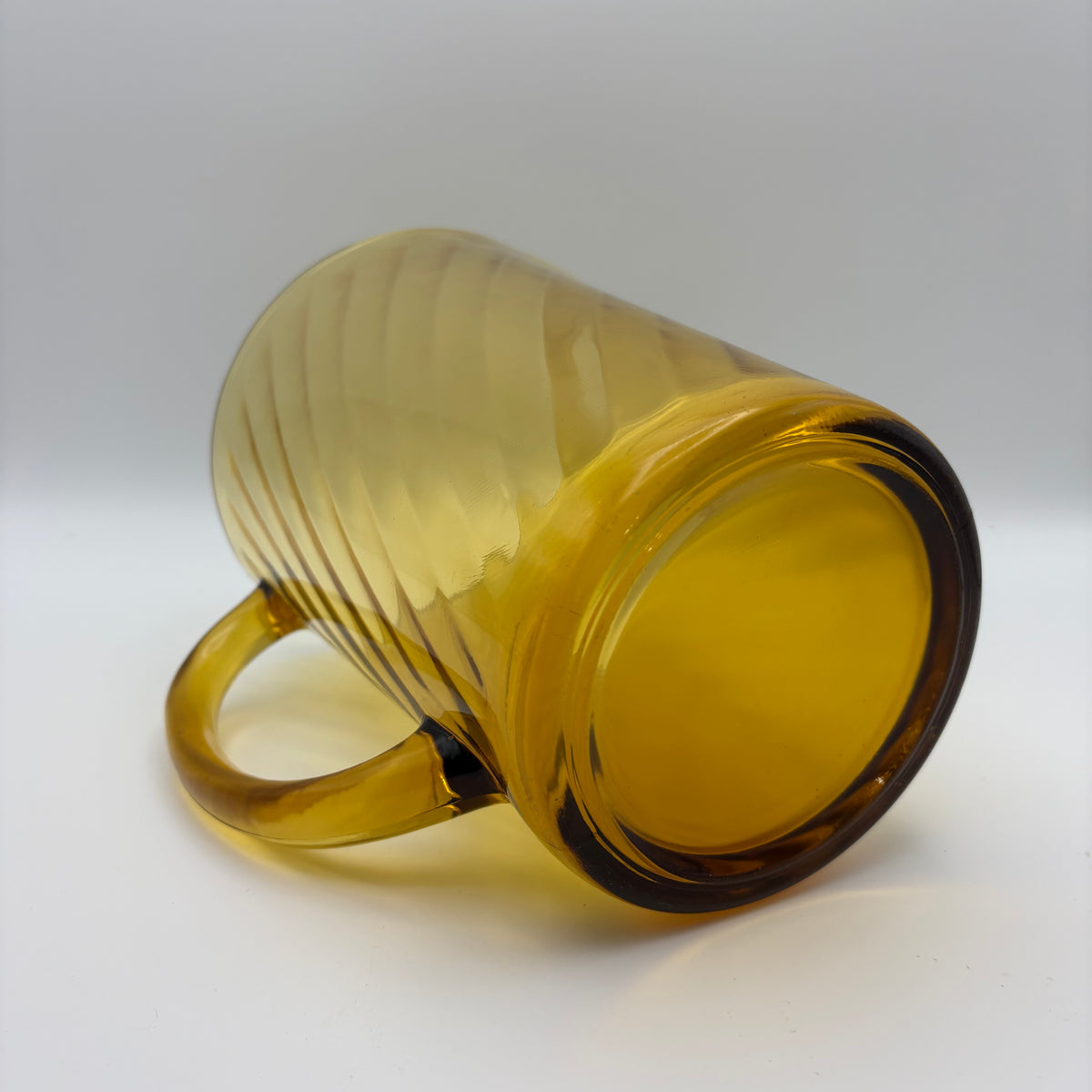 1970s Amber Glass Pitcher