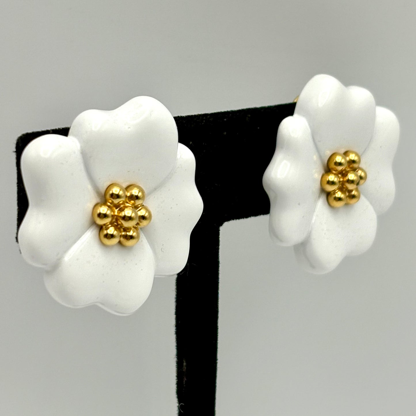 80s/90s Monet Flower Earrings