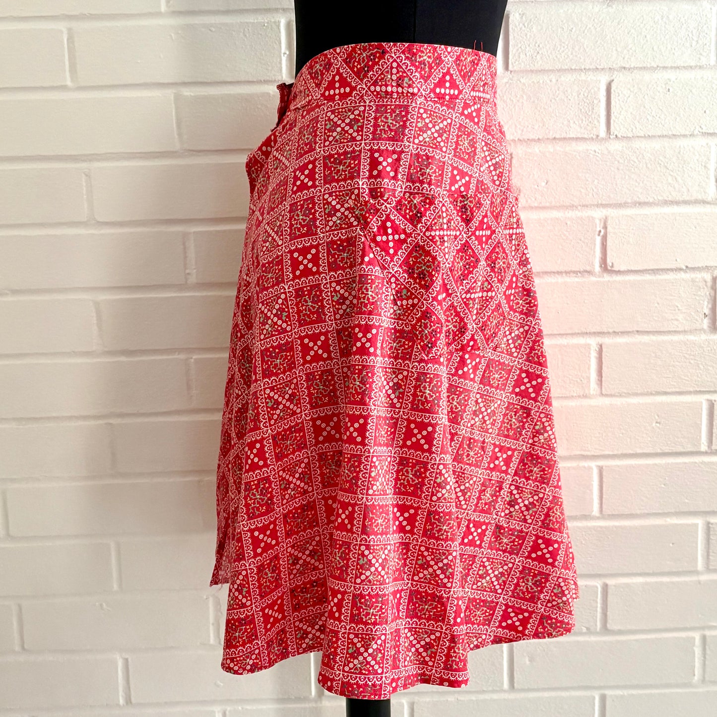 1950s Flowered Print Apron