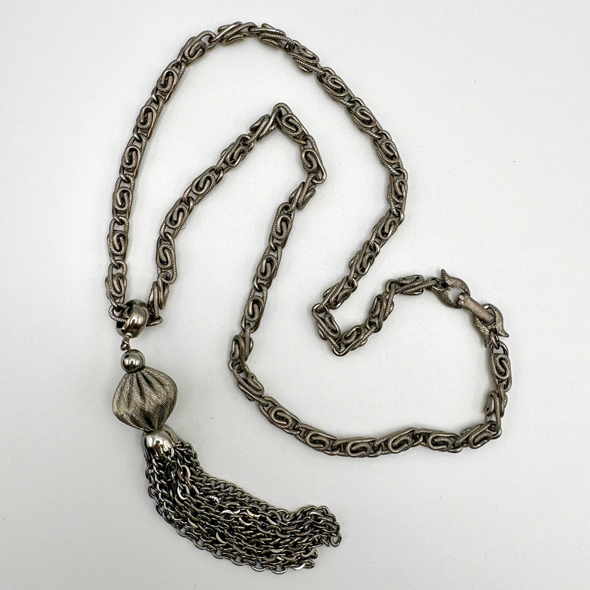 1960s Kramer Silver-Tone Tassel Necklace