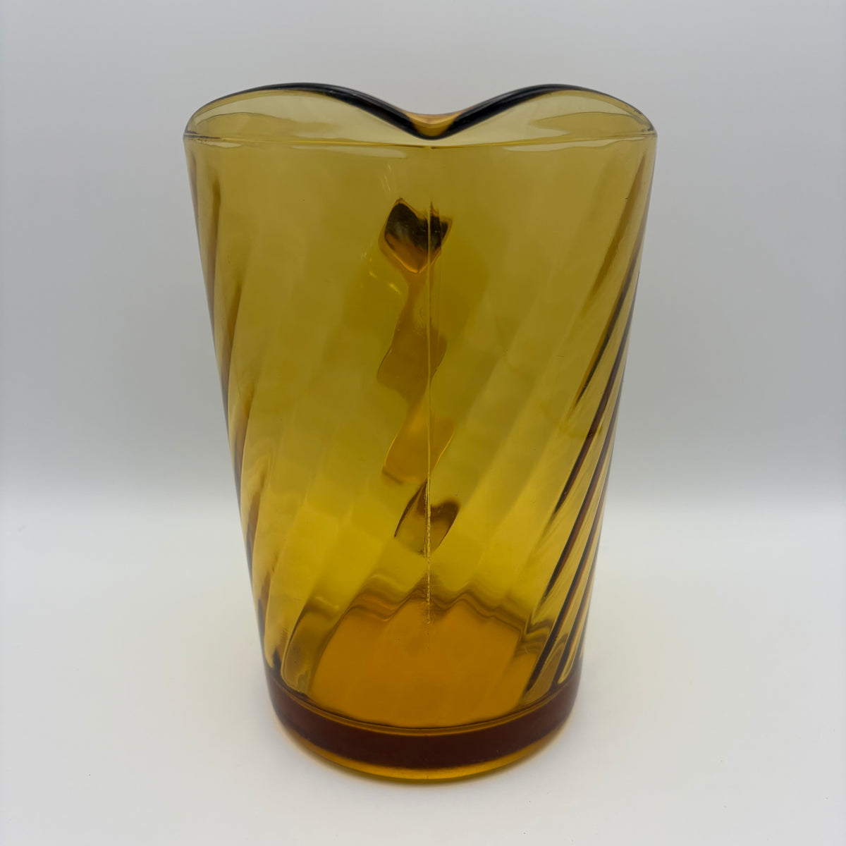 1970s Amber Glass Pitcher