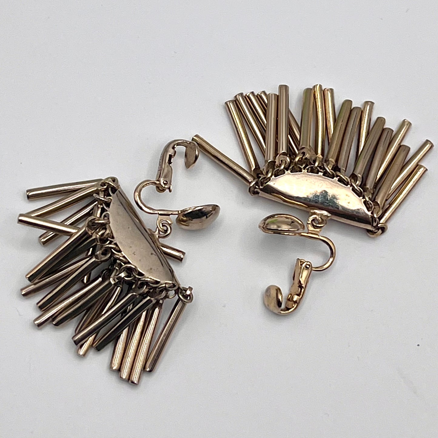1960s Coro Dangle Fringe Earrings