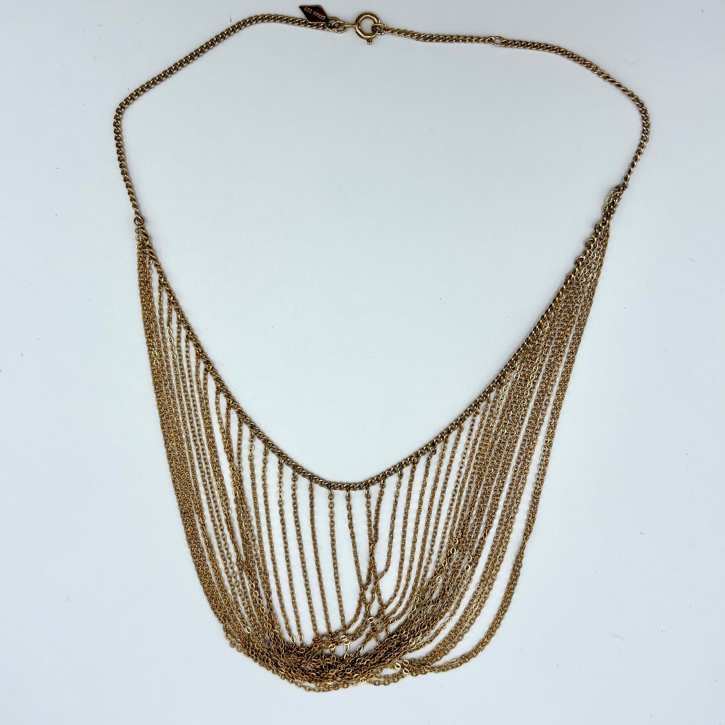 1977 Sarah Covenrtry Caprise Bib Necklace (15 1/2")