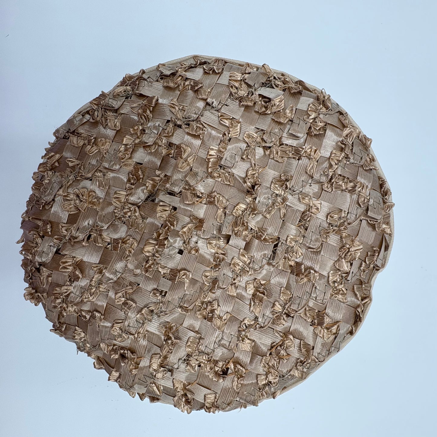 Late 50s/ Early 60s Short Brimmed Cloche Style Straw Hat