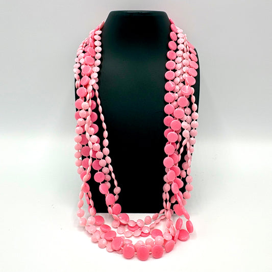 Late 60s/ Early 70s Hong Kong Plastic Bead Necklace