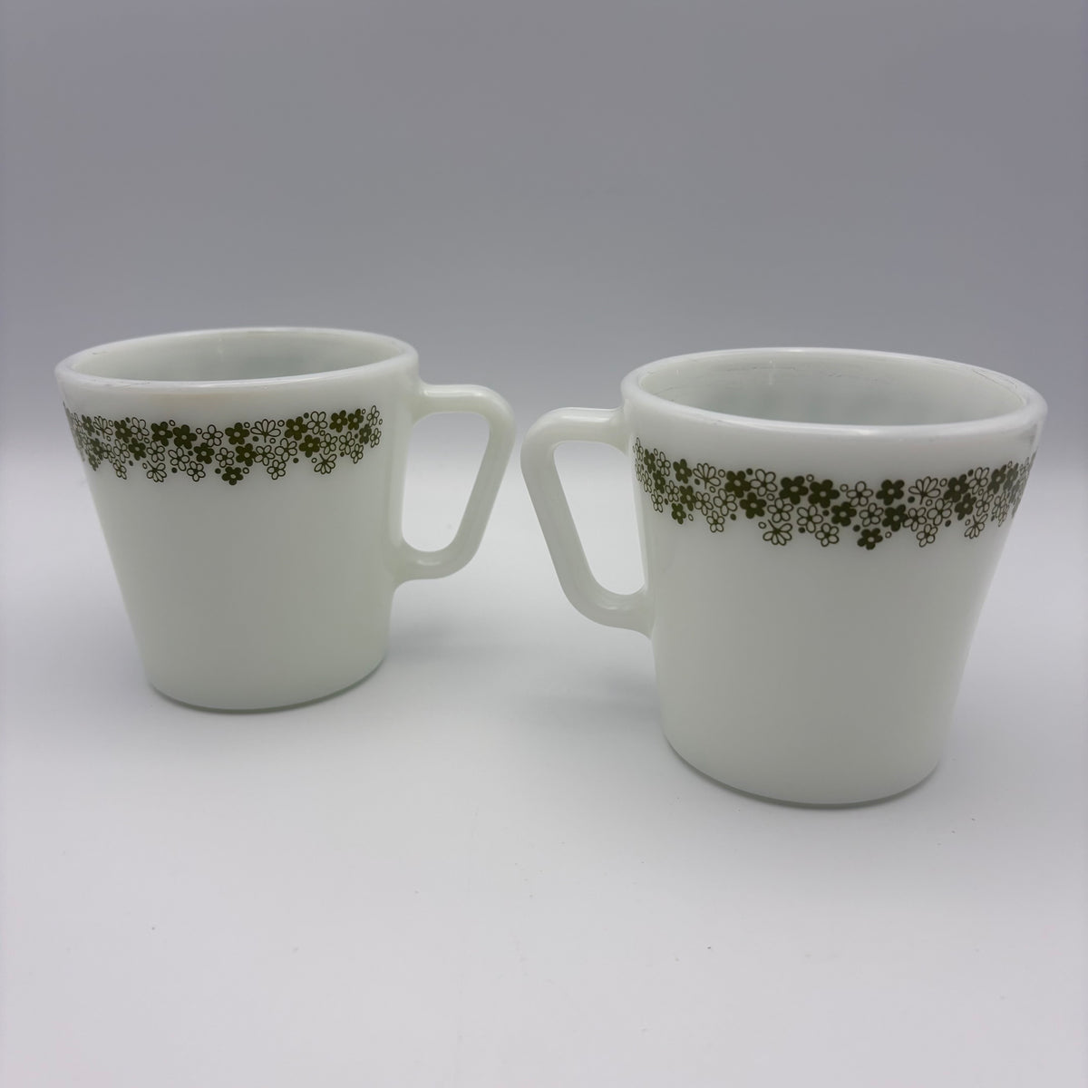 1970s Pyrex Crazy Daisy Mugs -Set of 2