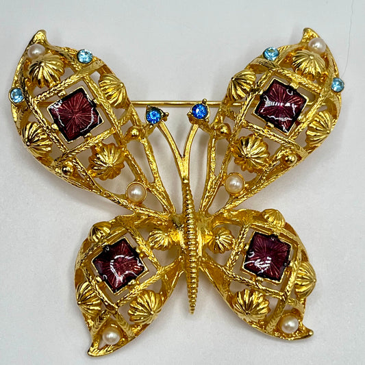 1994 Avon Beautiful Butterfly Brooch