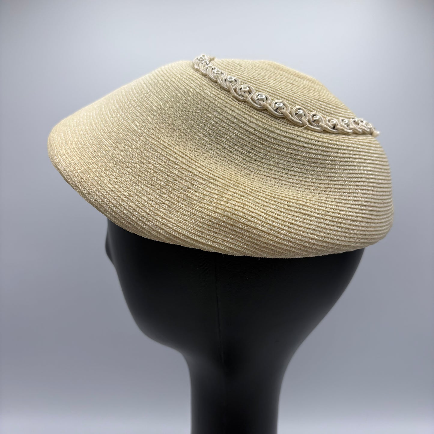 1950s Straw Mushroom Hat