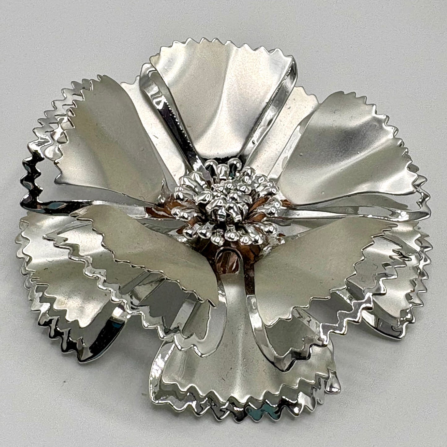 1960s Silver Flower Demi-Parure