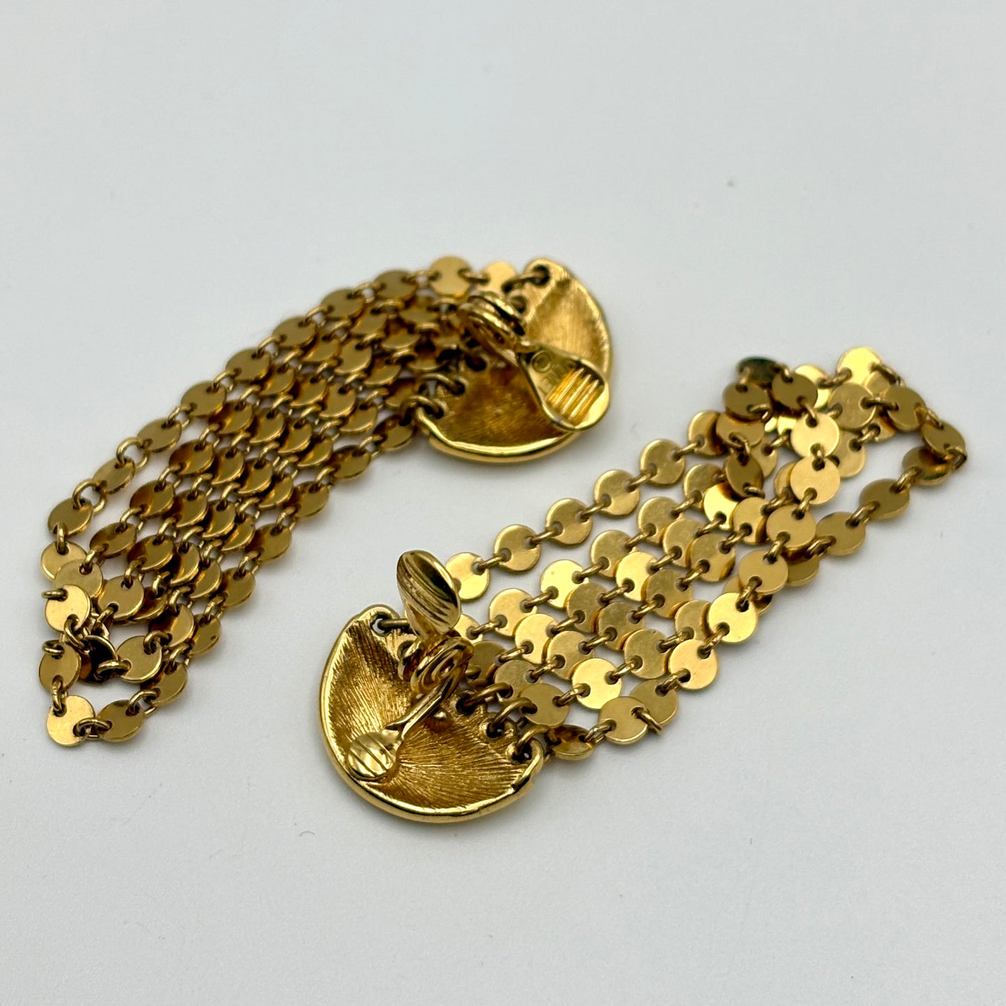 Late 60s / Early 70s Monet Dangle Clip Earrings