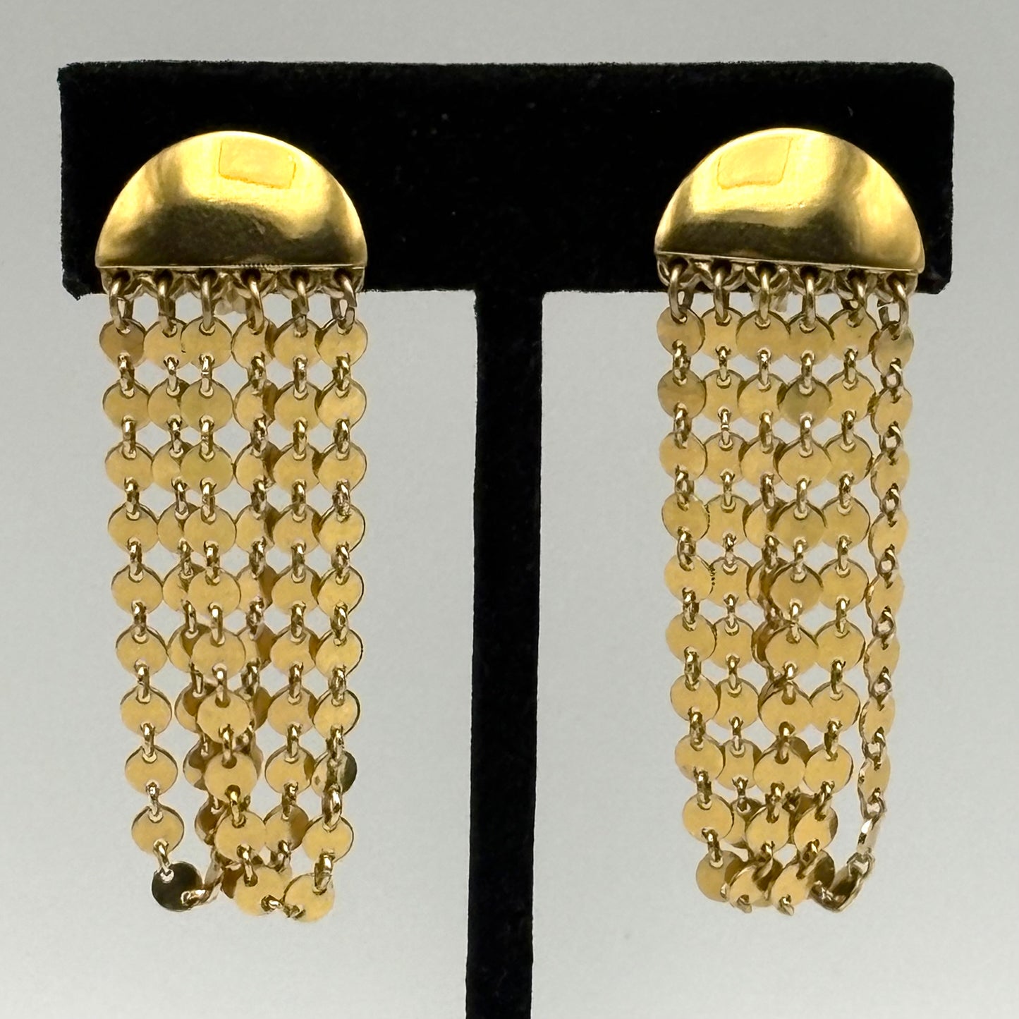 Late 60s / Early 70s Monet Dangle Clip Earrings