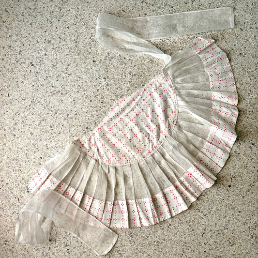 1950s Vintage Pleated Party Apron