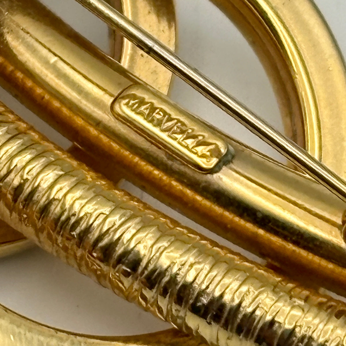 1960s Marvella Gold-Tone Brooch