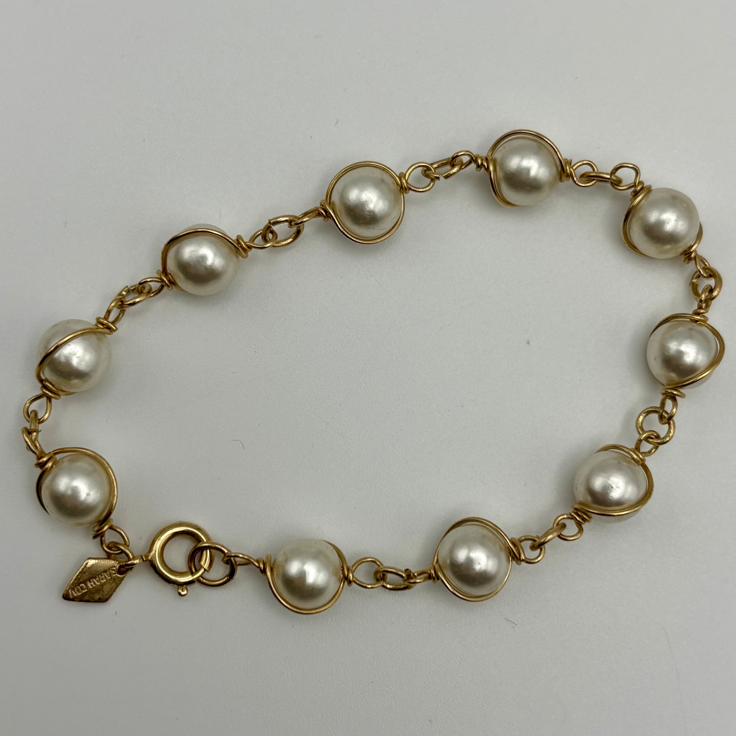 1966 Sarah Coventry Pearl Swirl Demi-Parure