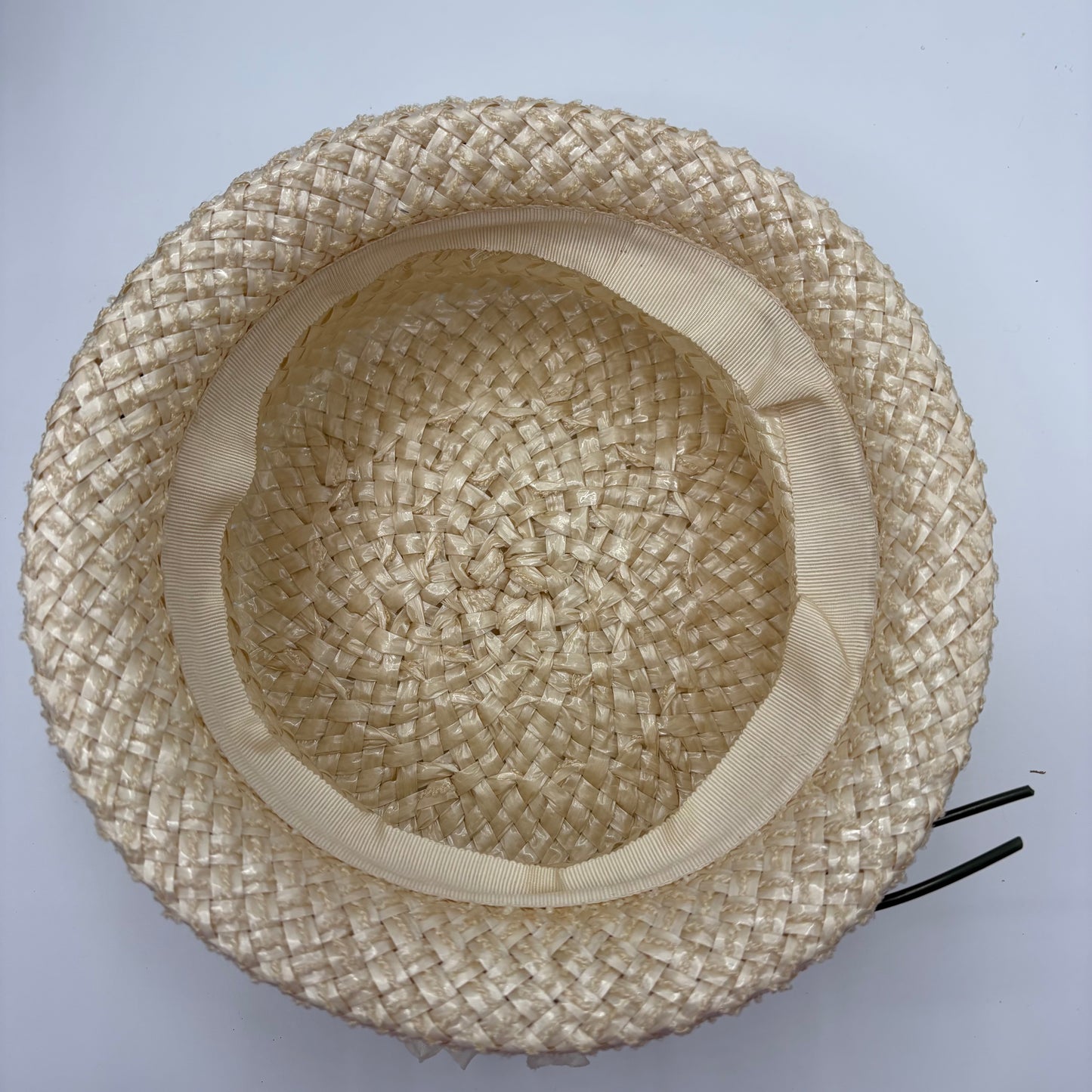 1950s Straw Percher Hat