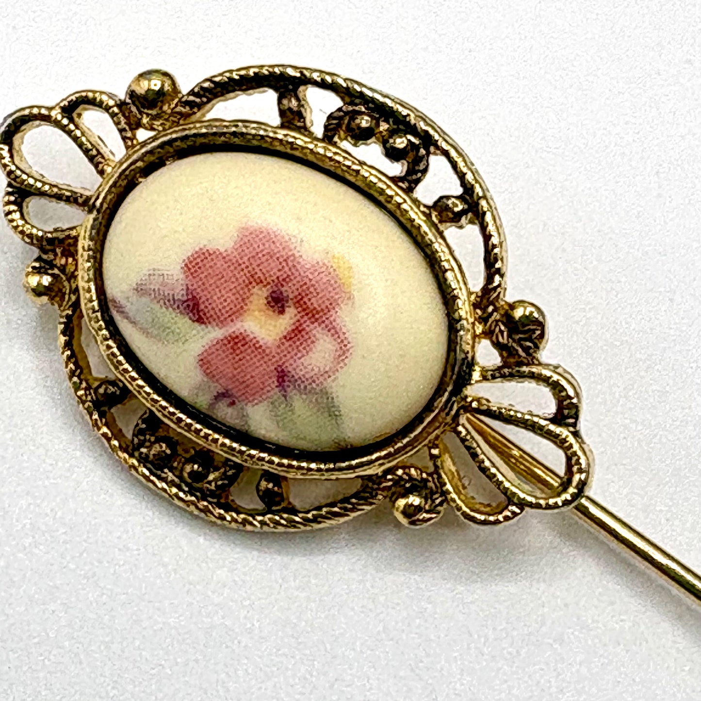 70s/80s Porcelain Stick Pin