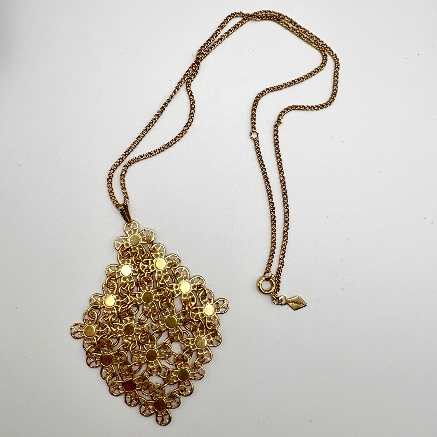 1971 Sarah Coventry Golden Petals Necklace