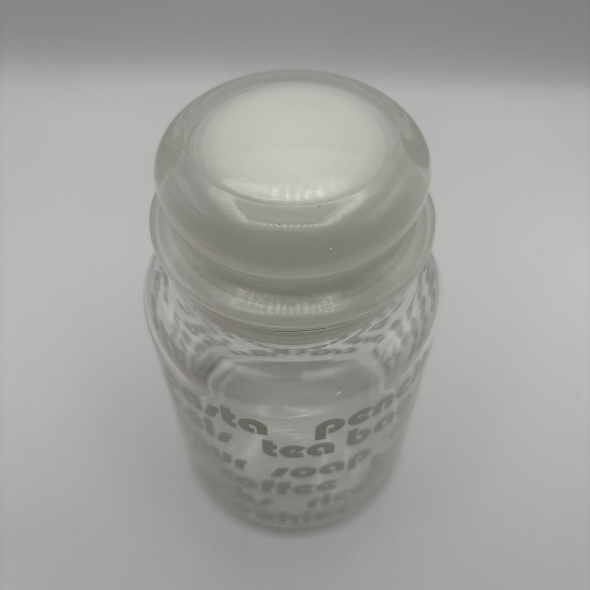 1970s Glass Canister