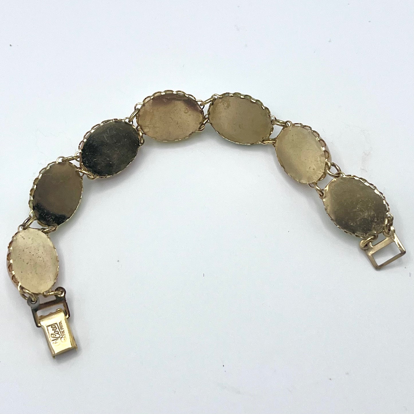 1950s Coro Pegasus Pastel Cabochon Bracelet