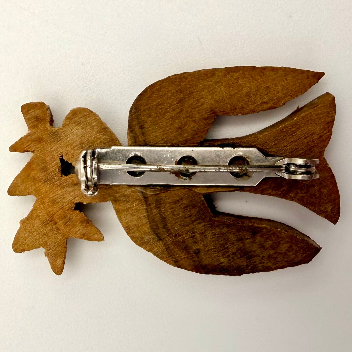 1970s Olive Wood Peace Dove