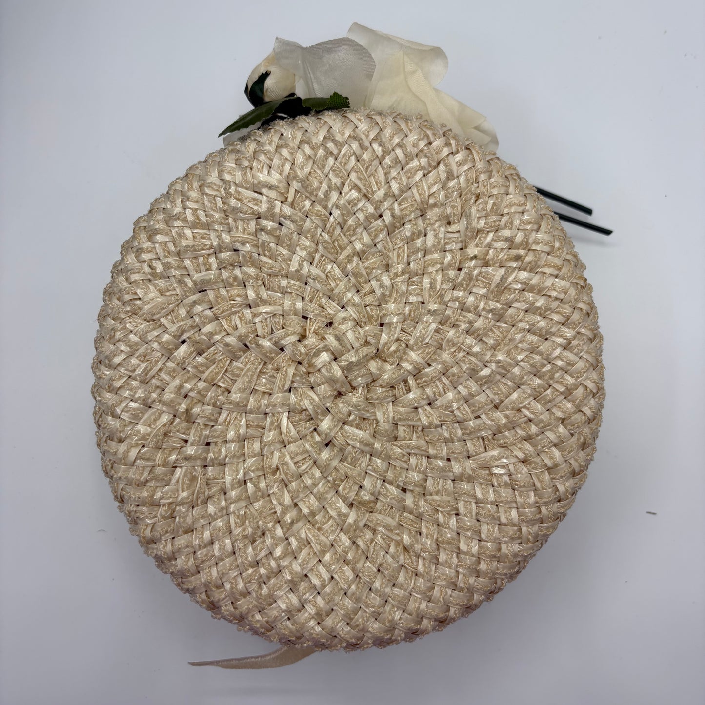 1950s Straw Percher Hat