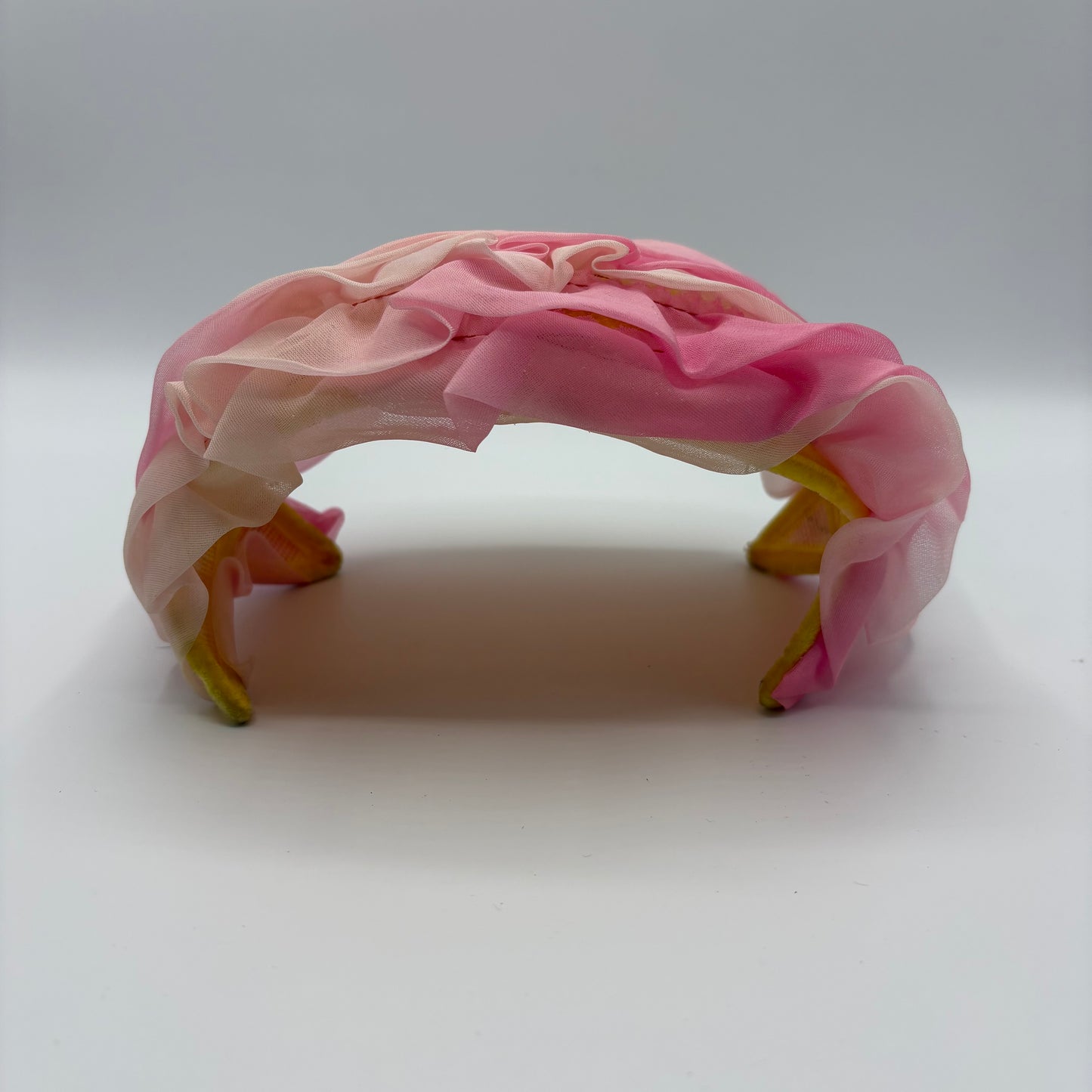 Late 50s/ Early 60s Pink Chiffon Half Hat