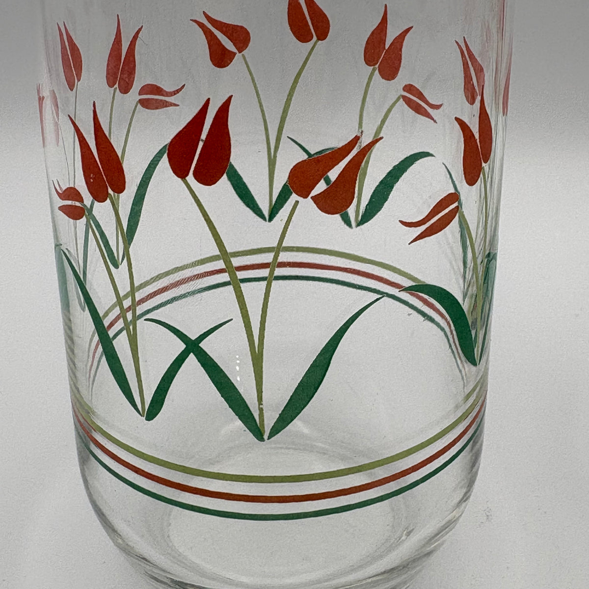 80s/90s Tulip Drinking Glasses -Set of 2