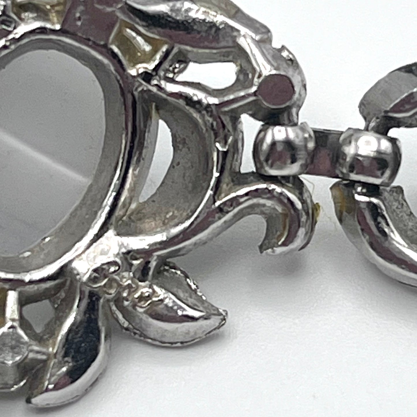 Late 50s/ Early 60s Coro Rhinestone & Cabochon Necklace