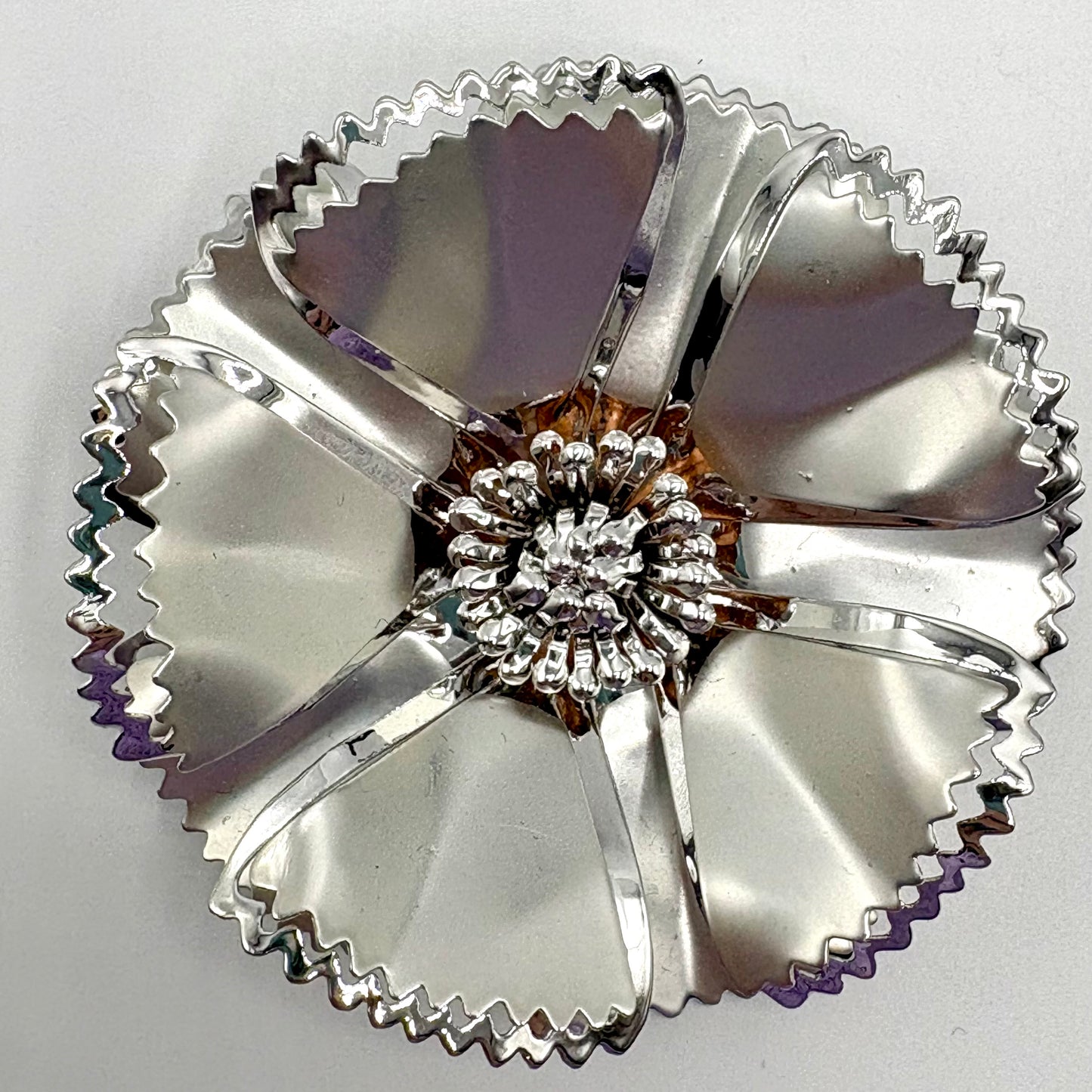 1960s Silver Flower Demi-Parure