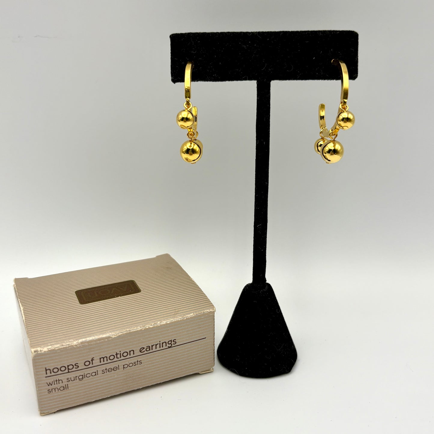 1991 Avon Hoops of Motion Earrings
