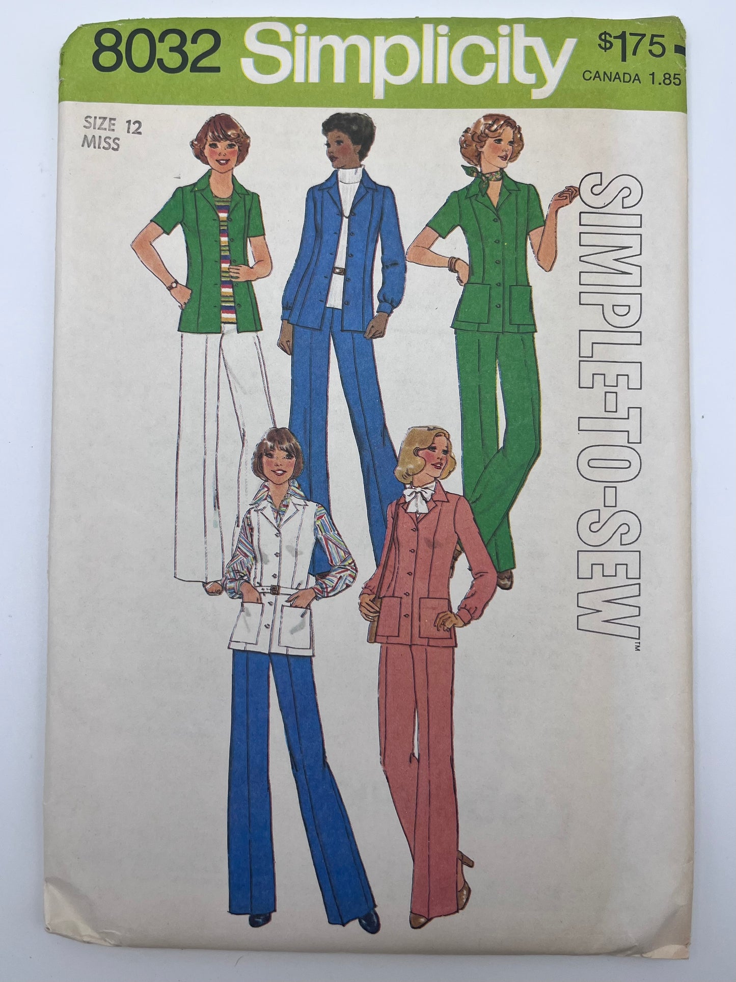 1977 Simplicity Misses' Pattern 8032