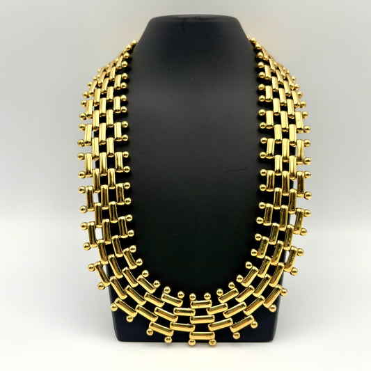 1960s Monet Gold-Tone Choker Neckalce