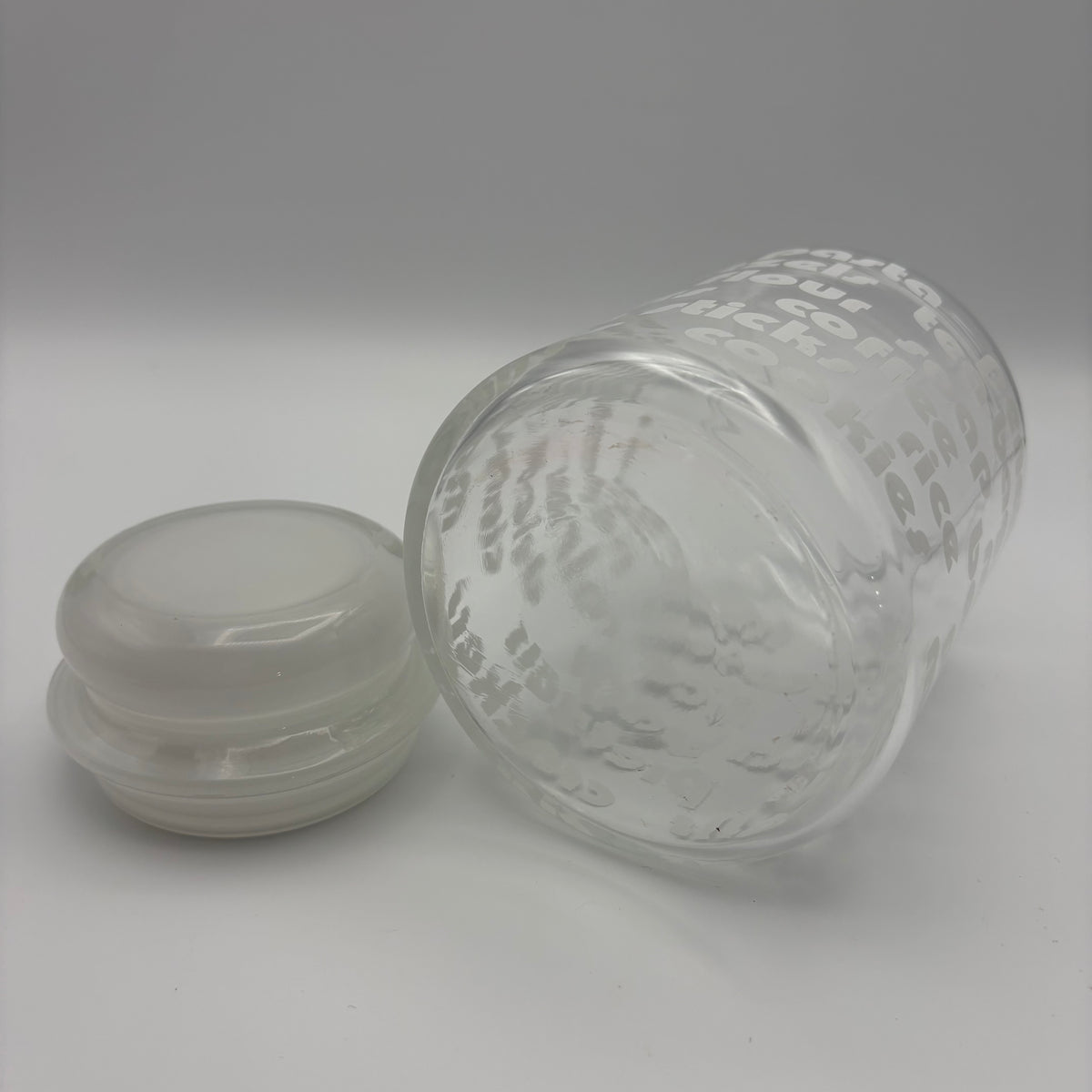 1970s Glass Canister