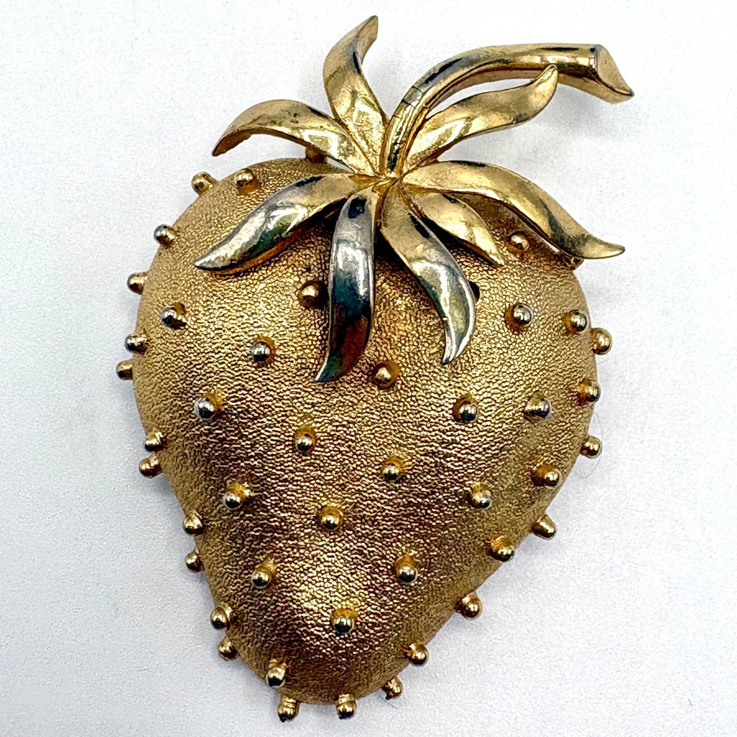 1960s Crown Trifari Strawberry Demi-Parure