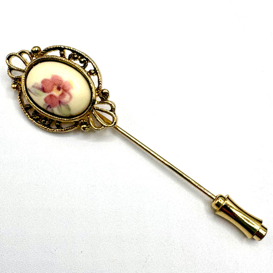 70s/80s Porcelain Stick Pin