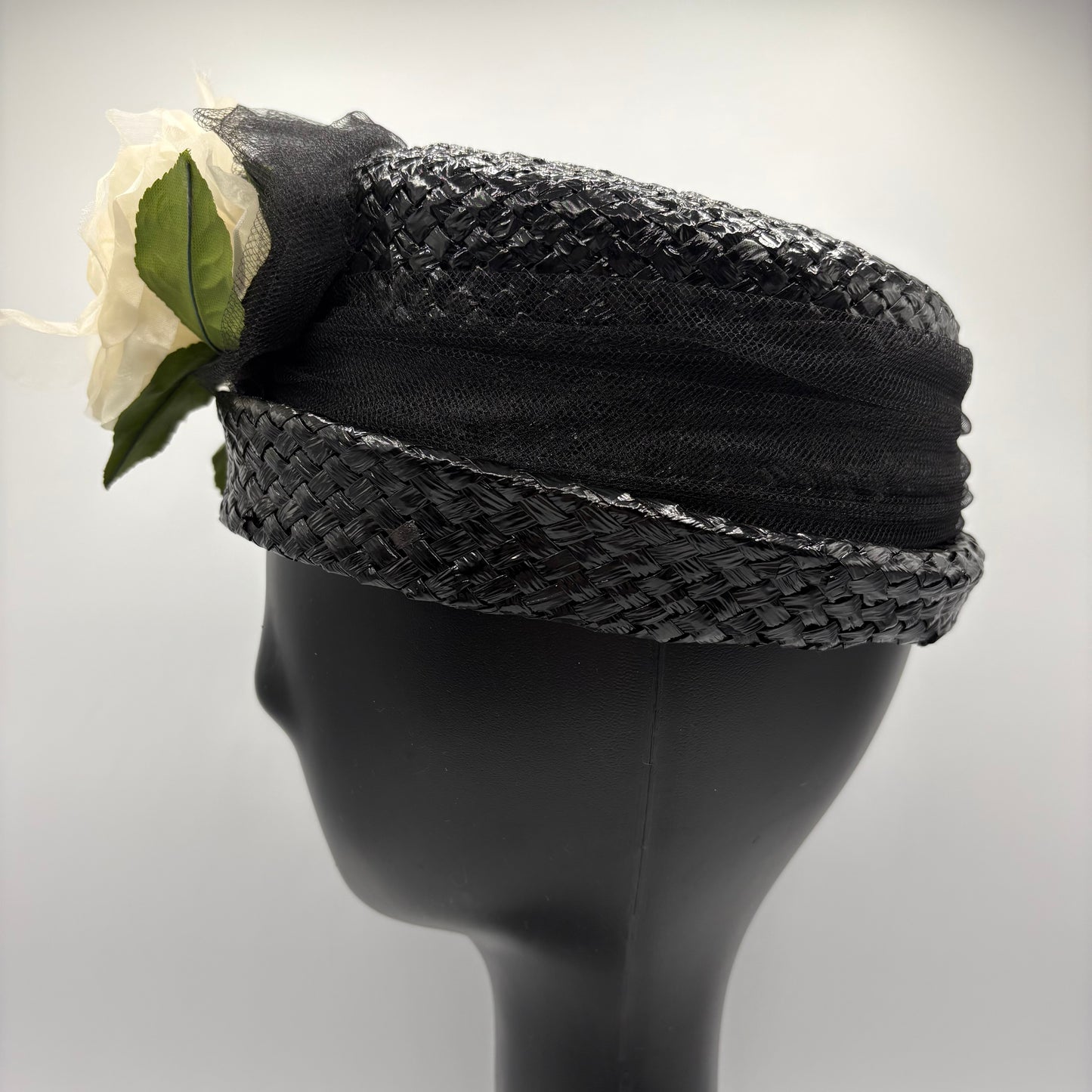 Late 50s/ Early 60s Straw Percher Hat