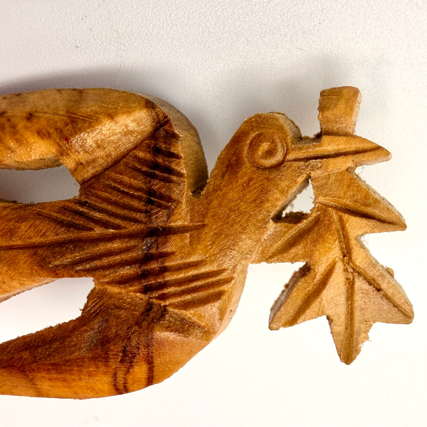 1970s Olive Wood Peace Dove