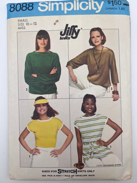 1977 Simplicity Misses' Knit Pattern 8088