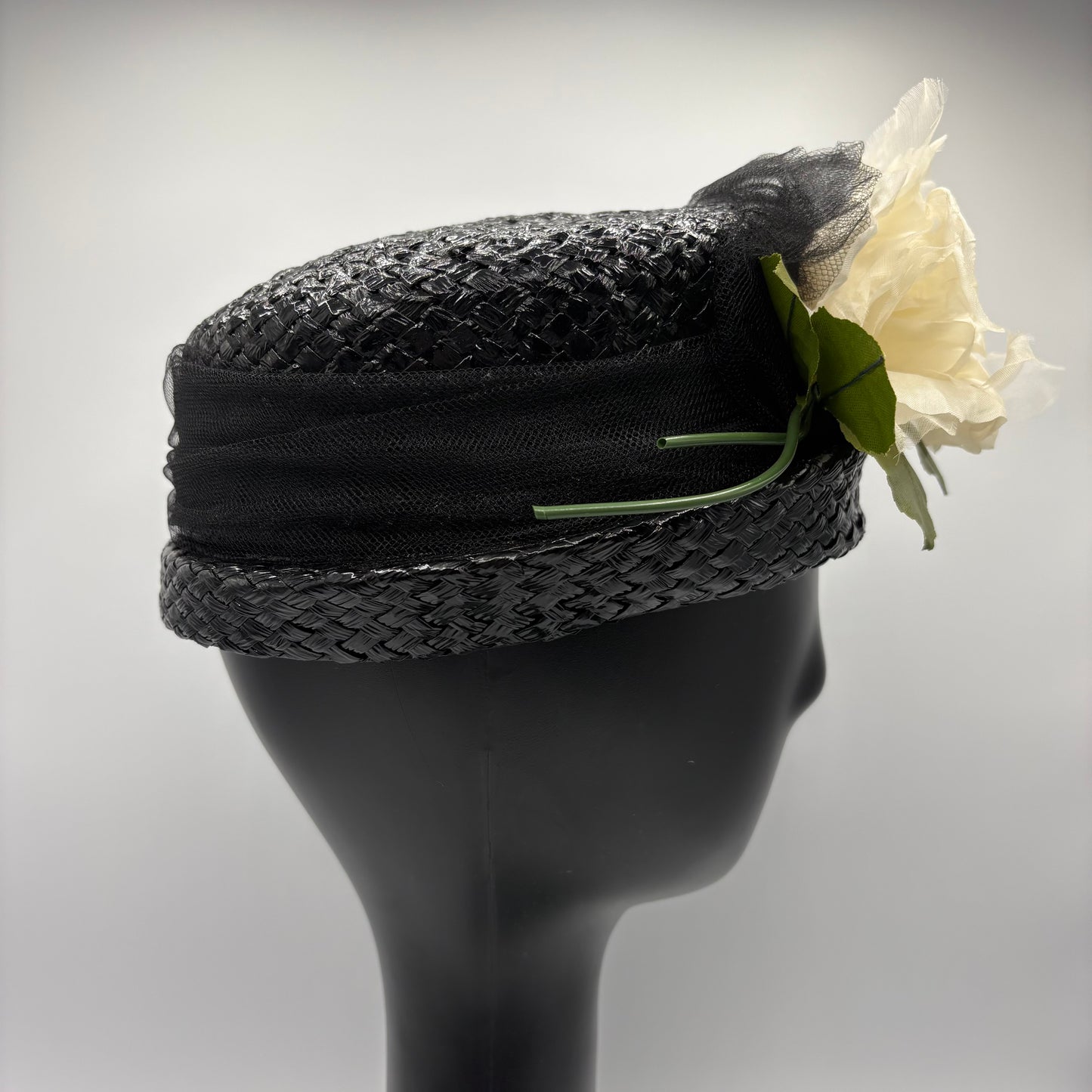 Late 50s/ Early 60s Straw Percher Hat